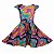 Vestido Infantil Menina Em Viscose Colorida com Florzinhas - Imagem 3