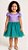 Vestido de Festa Aniversário Infantil Princesa Fantasia Pequena Sereia - Imagem 1