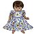 Vestido Para Boneca Bebê Reborn Florido Lilás - Imagem 1