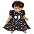 Vestido Para Boneca Bebê Reborn Bege - Imagem 1