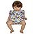 Pimpão Roupa Para Boneca Bebê Florido Lilás - Imagem 1