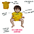 Pimpão Roupa Para Boneca Bebê Reborn Amarelo Brasil - Imagem 2