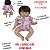 Pimpão Roupa Para Boneca Bebê Reborn Florido Rosa - Imagem 2