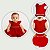 Vestido Bebê Festa Natal Tulle Renda Pérolas Fru-Fru 0 a 9 Meses Vermelho - Imagem 5