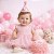 Vestido Para Bebê Rosa Tulle e Renda - Imagem 2