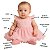 Vestido Para Bebê Rosa Tulle e Renda - Imagem 2
