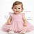 Vestido Para Bebê Rosa Tulle e Renda - Imagem 7
