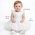Vestido de Batizado Bebê Branco Renda e Tulle Recem Nascido - Imagem 7