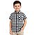 Camisa Infantil Menino Xadrez Passeio Country Junino Preto - Imagem 1