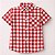 Camisa Infantil Menino Xadrez Junino Country Vermelho - Imagem 3