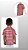 Camisa Infantil Menino Xadrez Junino Country Vermelho - Imagem 3
