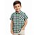 Camisa Infantil Menino Xadrez Junino Country Verde - Imagem 1