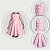 Vestido Infantil Xadrez Quadriculado Rosa Bebê Barbie - Imagem 5
