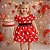 Vestido Infantil de Bolinhas Branca Tam 1 a 4 Anos Minnie Vermelho - Imagem 2