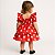 Vestido Infantil de Bolinhas Branca Tam 1 a 4 Anos Minnie Vermelho - Imagem 6
