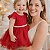 Vestido Infantil de Festa Com Renda e Tulle Vermelho Para o Natal Tam 1 ao 4 - Imagem 5