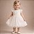 Vestido Infantil Batizado Com Renda e Tulle Branco Tam 1 ao 4 - Imagem 1