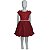 Vestido Infantil Natal Com Renda Vermelho 1 a 4 Anos - Imagem 1