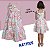Vestido Infantil Verão Docinho Sorvete Colorido - Imagem 3