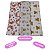 Kit 3 Cueiros Flanelado Para Bebê Estampado Para Enxoval Cobertor Com Crochê Menina - Imagem 4