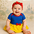Body Fantasia Para Bebê Mesversário da Branca de Neve - Imagem 1