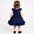 Vestido Infantil Azul Marinho Festa Menina Tule Renda Pérolas Fru-Fru 1 a 4 Anos - Imagem 6
