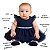 Vestido Para Bebê Azul Marinho Com Tulle e Renda Mesversario - Imagem 2