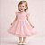 Vestido Infantil de Festa Com Renda e Tulle Rosa Tam 1 ao 4 - Imagem 1