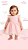 Vestido Infantil de Festa Com Renda e Tulle Rosa Tam 1 ao 4 - Imagem 2
