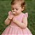 Vestido Infantil de Festa Com Renda e Tulle Rosa Tam 1 ao 4 - Imagem 2