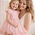 Vestido Infantil de Festa Com Renda e Tulle Rosa Tam 1 ao 4 - Imagem 5