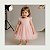 Vestido Infantil de Festa Com Renda e Tulle Rosa Tam 1 ao 4 - Imagem 6