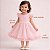 Vestido Infantil de Festa Com Renda e Tulle Rosa Tam 1 ao 4 - Imagem 7