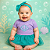 Body Fantasia Para Bebê Mesversário da Pequena Sereia - Imagem 1