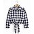 Camisa Xadrez Menina Cowgirl Blusa Infantil Look Festa Junina Rodeio Azul - Imagem 3