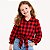 Camisa Xadrez Menina Cowgirl Blusa Infantil Look Festa Junina Rodeio Vermelho - Imagem 1