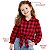 Camisa Xadrez Menina Cowgirl Blusa Infantil Look Festa Junina Rodeio Vermelho - Imagem 7