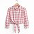 Camisa Xadrez Boiadeira Menina Cowgirl Blusa Infantil Festa Junina Rodeio Rosa - Imagem 3