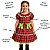 Vestido de Festa Junino Infantil Xadrez Vermelho Com Renda Festa São João - Imagem 2