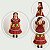 Vestido de Festa Junino Infantil Xadrez Vermelho Com Renda Festa São João - Imagem 5