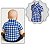 Camisa Xadrez Bebê Azul Cowboy Festa Junina Country Rodeio Infantil - Imagem 3