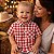 Camisa Bebê Junina Xadrez Vermelho Cowboy Festa Country Rodeio Infantil - Imagem 5