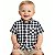 Camisa Xadrez Bebê Preta Festa Junina Cowboy Peão Rodeio Infantil - Imagem 1
