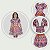 Vestido Festa Junina Infantil Rosa com Renda e Laços Arraiá São João Caipira - Imagem 5