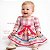 Vestido Junino Bebê Xadrez Rosa com Laço Colorido e Renda - Imagem 7