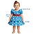 Vestido Infantil de Bolinhas Branca Tam 1 a 4 Anos Azul Galinha Pintadinha - Imagem 8