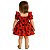 Vestido Infantil Festa de Bolinhas Pretas Tam 1 a 4 Anos Poá Vermelho LadyBug - Imagem 6
