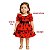 Vestido Infantil Festa de Bolinhas Pretas Tam 1 a 4 Anos Poá Vermelho LadyBug - Imagem 7