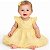 Vestido Para Bebê Amarelo com Tulle e Renda Para MesVersário - Imagem 1
