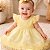 Vestido Para Bebê Amarelo com Tulle e Renda Para MesVersário - Imagem 2